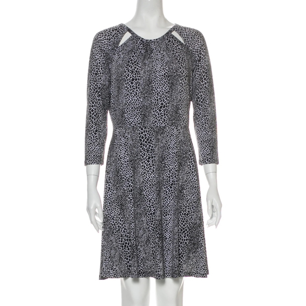 NWT MICHAEL KORS PRINTED KNEE LENGTH DRESS